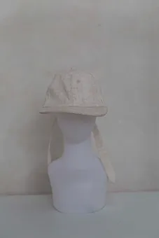 Beige Cap with Back Tie