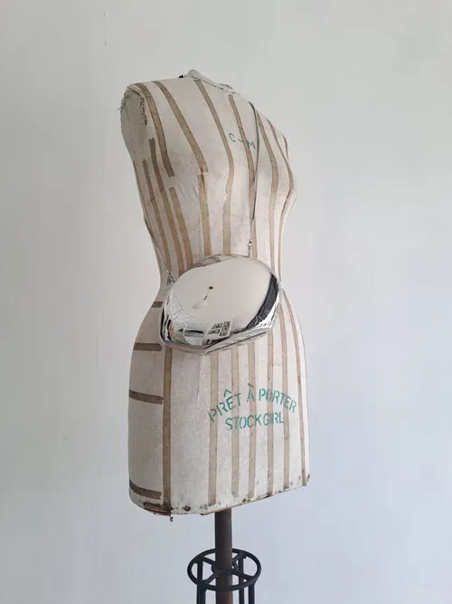 Silver Sculpture Bag 