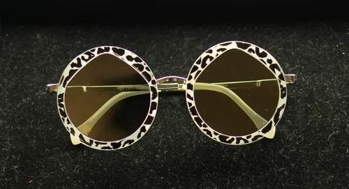 White Leopard Print Sunglasses
