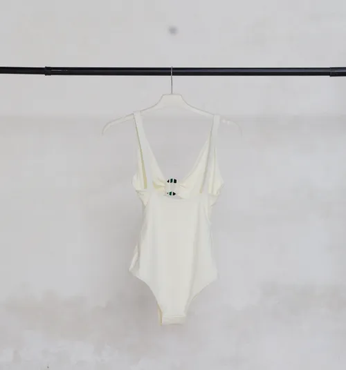 White Cutout Swimsuit