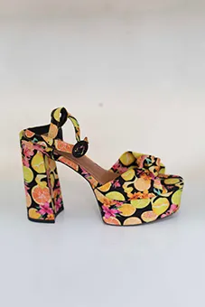 Retro Style Platforms with Fruit Prints