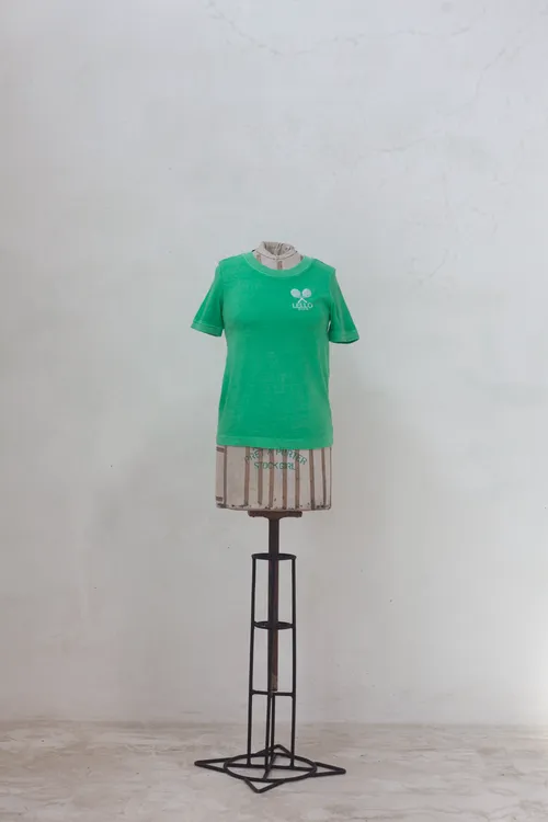 Green Fitted T-shirt with 