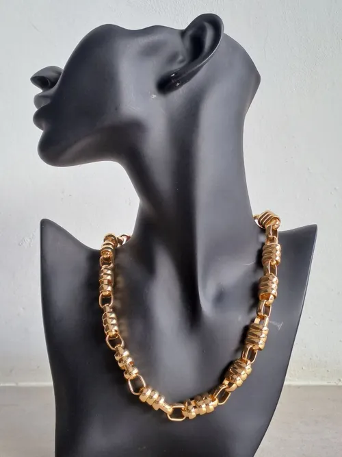 Gold Padlock Chain Necklace