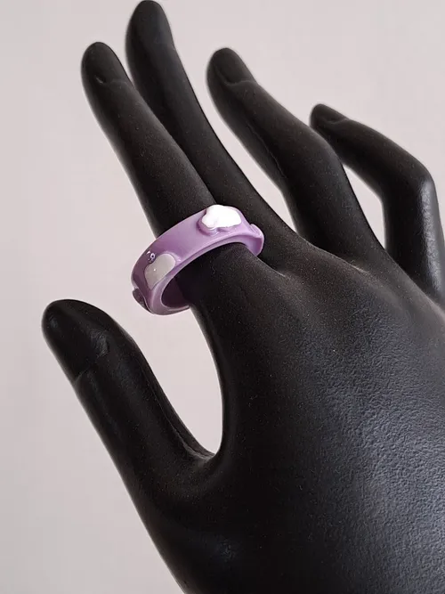 Lilac Ring with Cloud Design