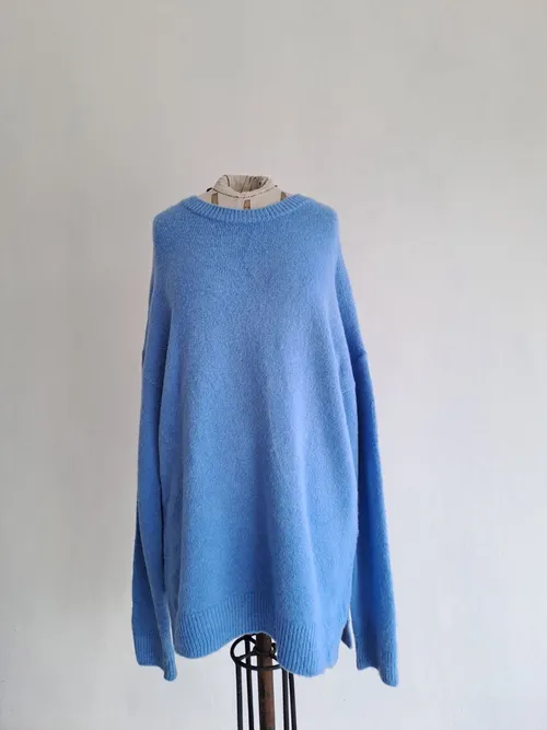 Blue Wool Sweater 