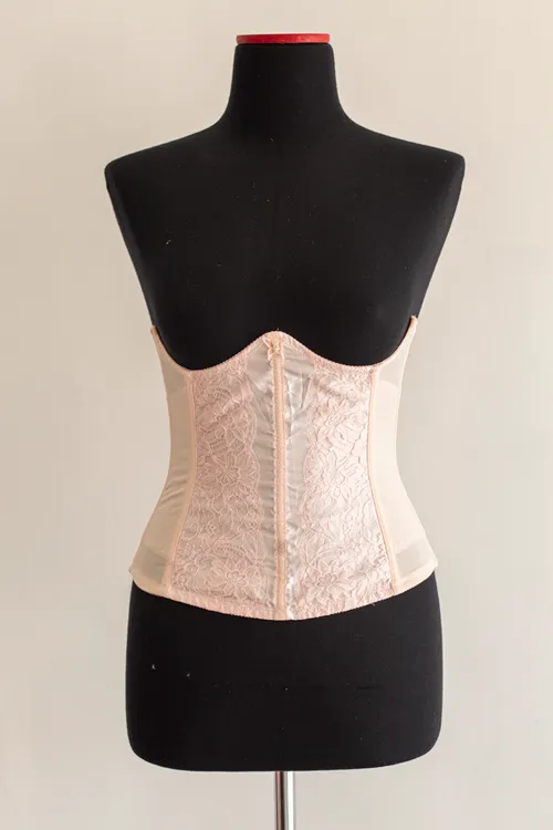 Pale Pink Lace Corset