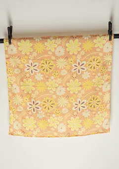 Orange and Yellow Floral Scarf