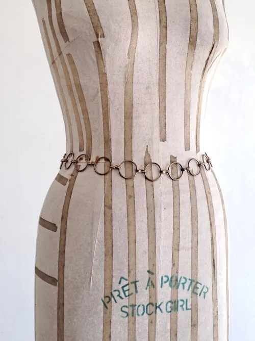 Gold Round Chain Belt