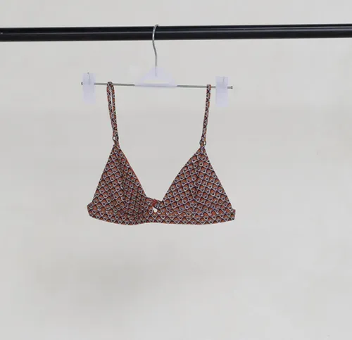 Red and Grey Patterned Bikini (Set)