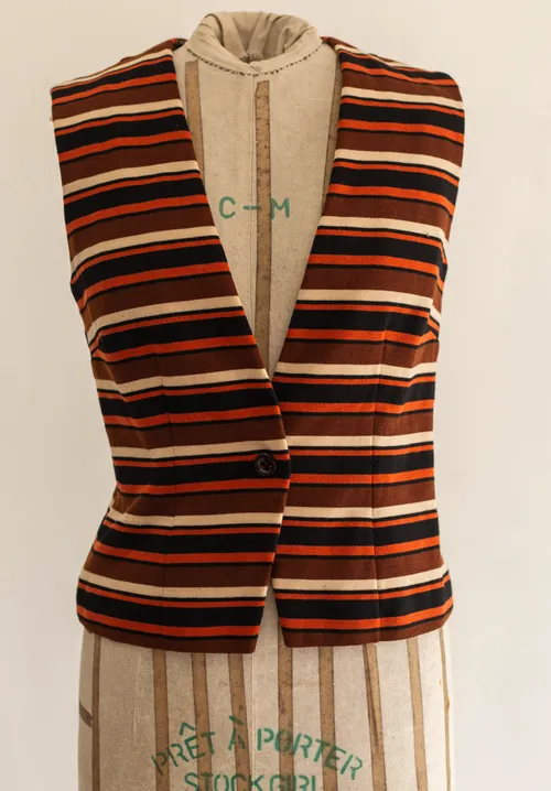 Retro Striped Vest