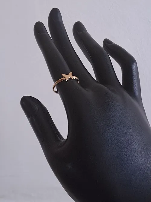 Butterfly Small Gold Ring