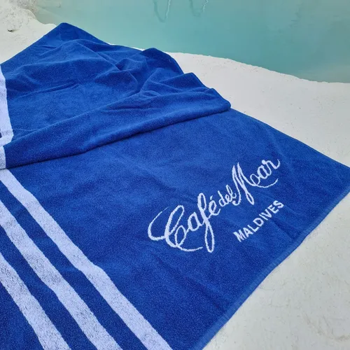 Blue Maldives Cafe Towel