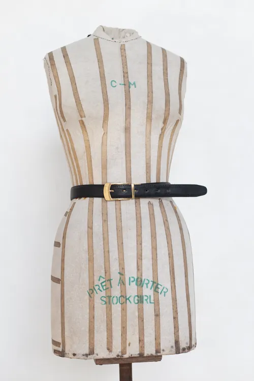 Black / Brown Reversible Belt with Gold Buckle