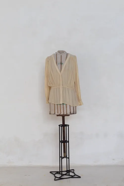 Sheer Pale Yellow Blouse