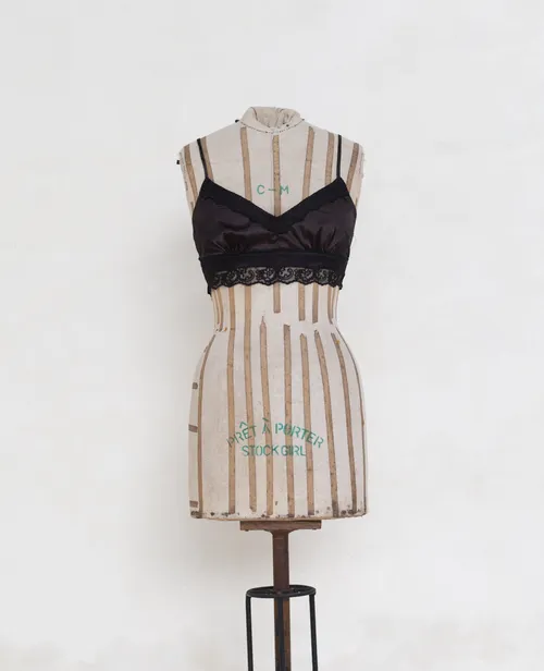 Black Lace and Satin Bralette 