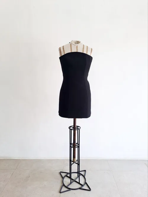 Mini Black Strapless Dress