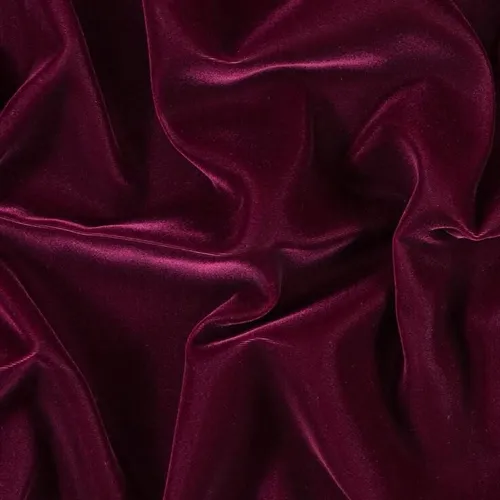 Burgundy Velvet Fabric