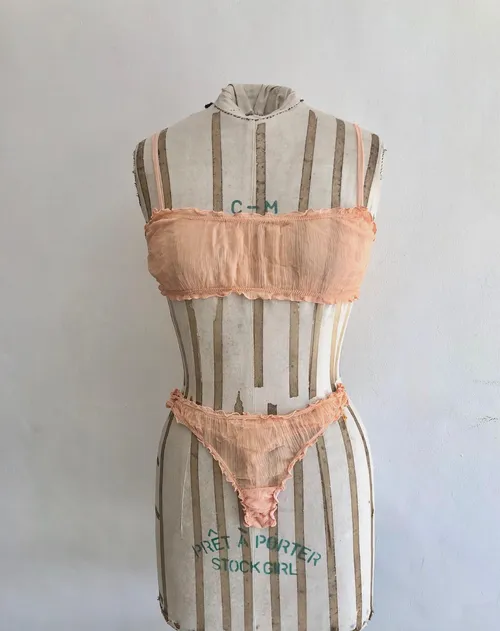 Peach Lingerie Set