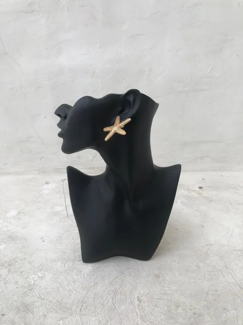 Gold Starfish Earrings