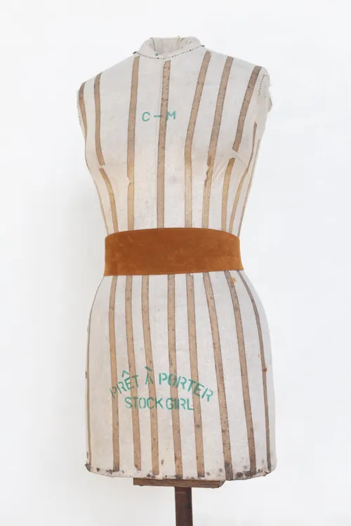 Brown Suede Tie Belt 