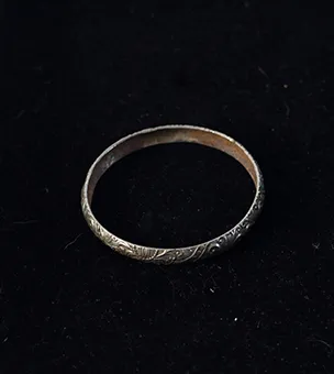 Engraved Silver Bangle