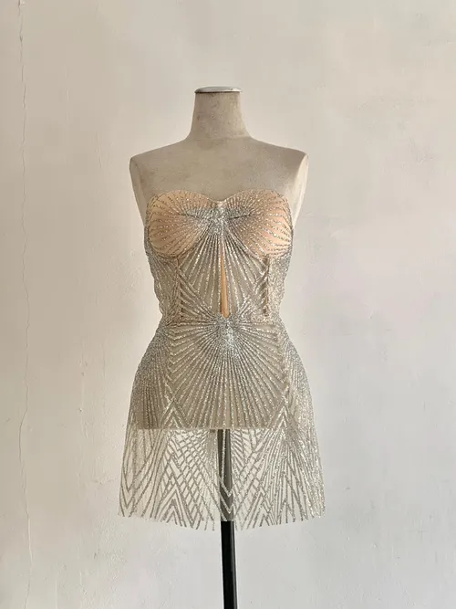 One Off Couture Cage Dress