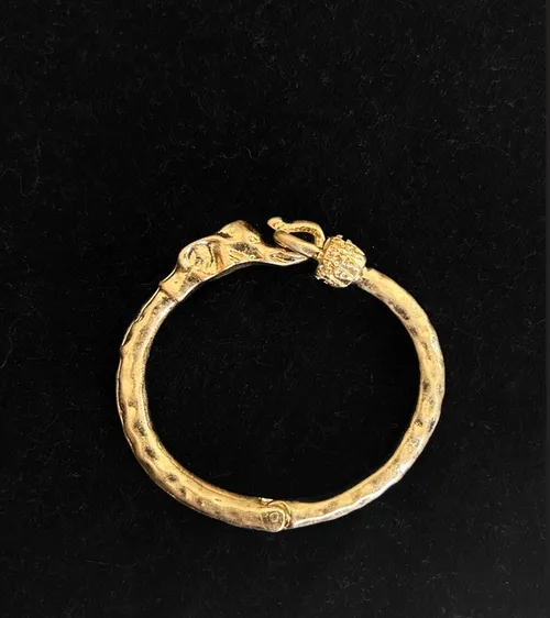 Textured Gold Hook Bracelet