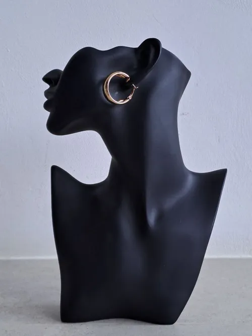 Minimal Design Gold Hoop Earrings