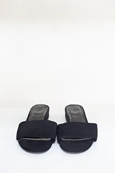 Black Sandals with Low Heel