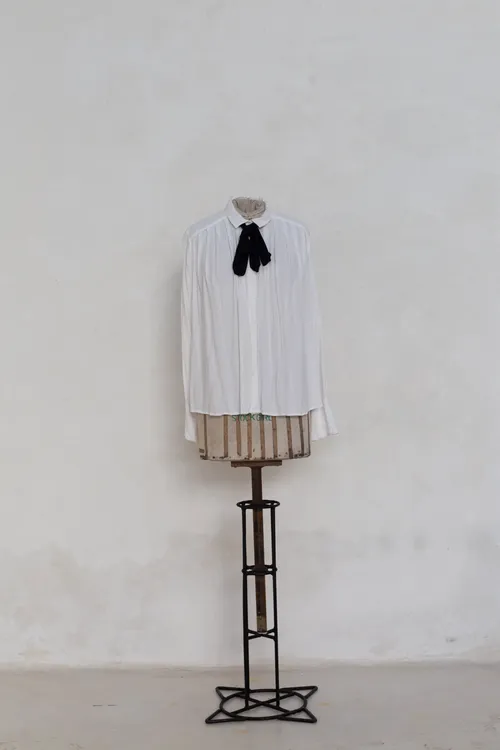 Shirt with  Black Neck Tie