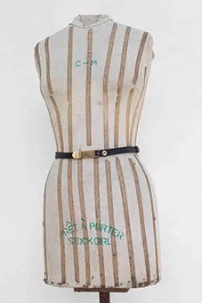 Thin Black Belt with Gold Buckle