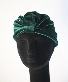 Green Velvet Turban