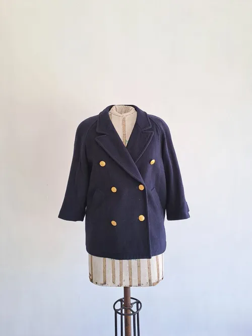 Navy Wool Pea Coat