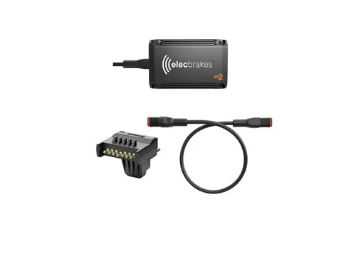 Electric brake controller - mounted on trailer