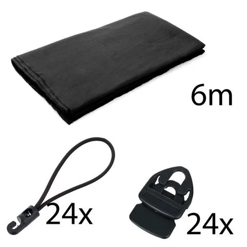 Stairville Molton Set Black 6x3m