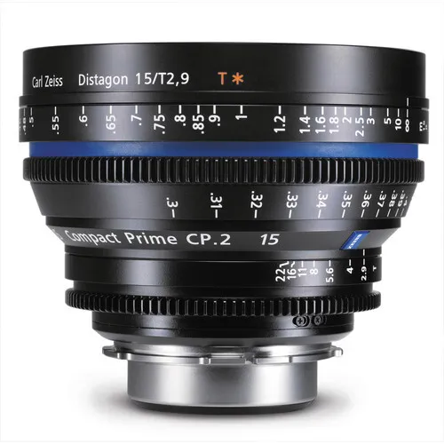 Zeiss Compact Prime CP2 15mm / T2.9 ø114 PL or EF mount Feet