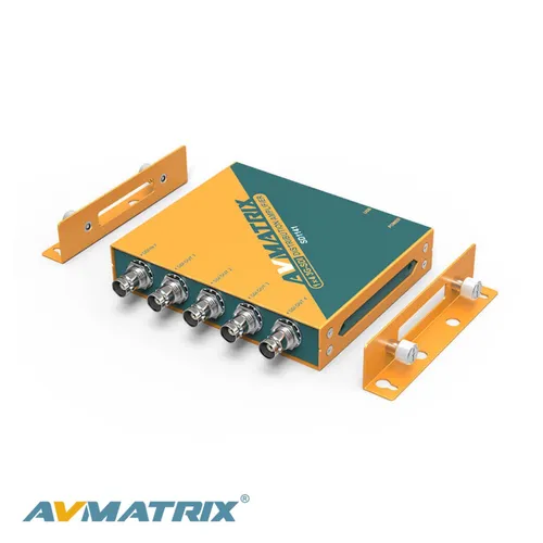 AVMATRIX SD1141 1x4 SDI Distribution Amplifier w/ PSU + Dtap to DC