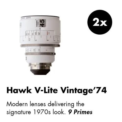 HAWK65 Anamorphic 40mm/T2.6 Vintage  ́74 Enhanced Flares