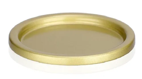 Gold Pillar Candle Plates