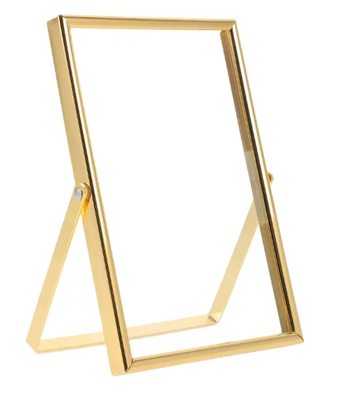 Clear Gold Glass Picture Frame