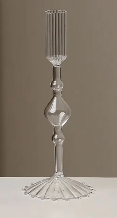 European Style Glass Candle Holder