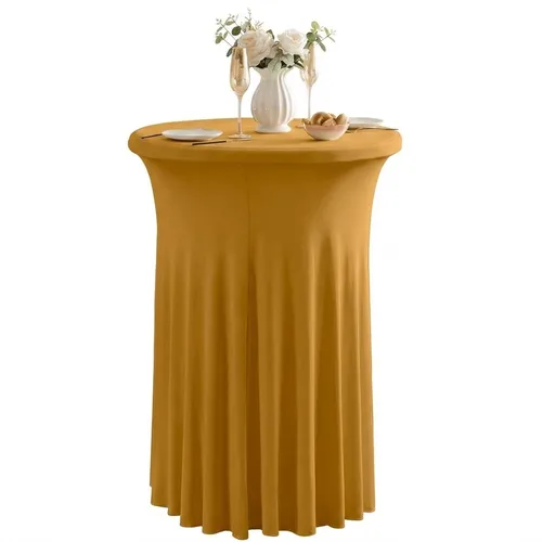 Cocktail Table Linen - Gold (Spandex)