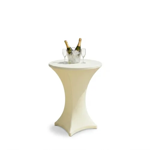 Cocktail Table Linen - Spandex Modern (Ivory)