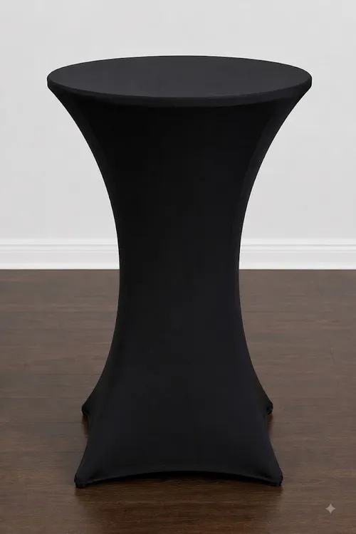 Cocktail Table Linen - Spandex Modern (Black)
