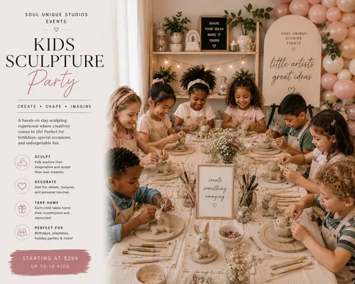 Kids Sculpt Party Package