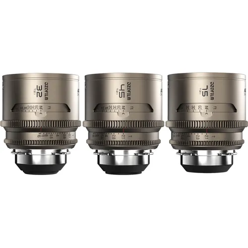 DZOFilm Arcana T2.1 1.5x Anamorphic Prime 3-Lens Kit (ARRI PL, Titanium, Imperial)