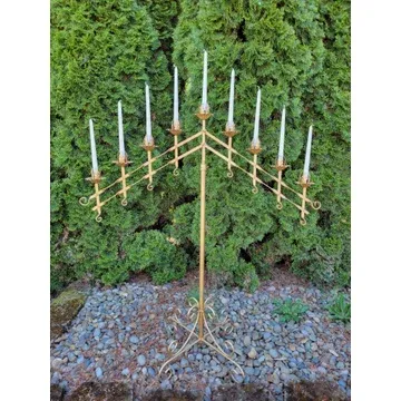 D4 gold candelabra 4ft