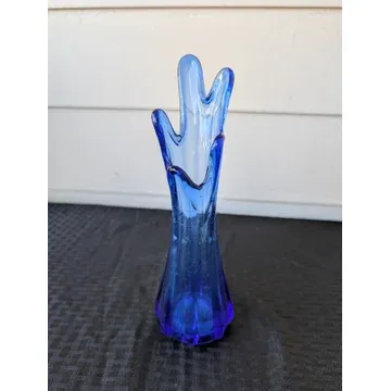 V12 Viking style blue vase