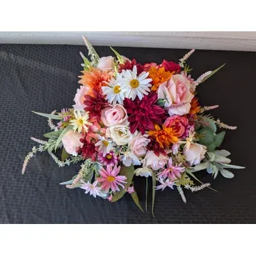 D21 faux wild flower swag