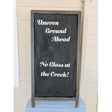 S10 Rustic wood sandwich chalkboard